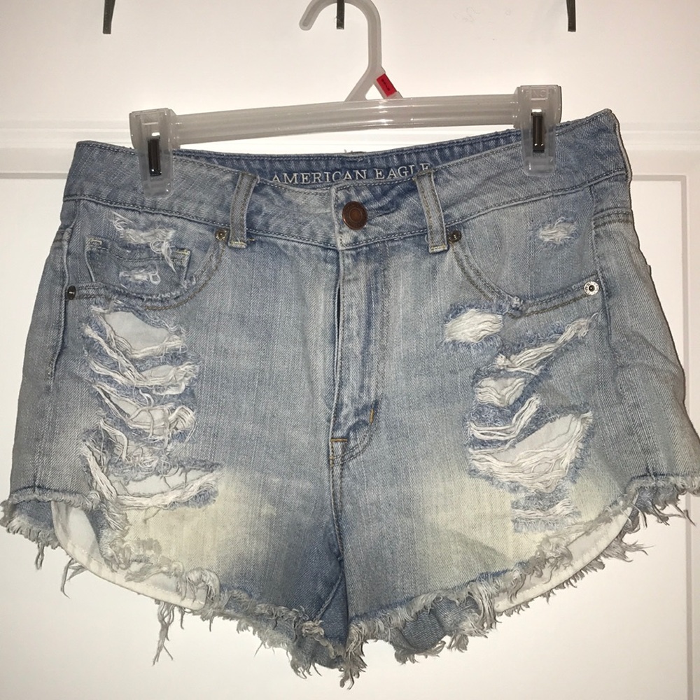 AE Light wash Hi-rise festival shorts